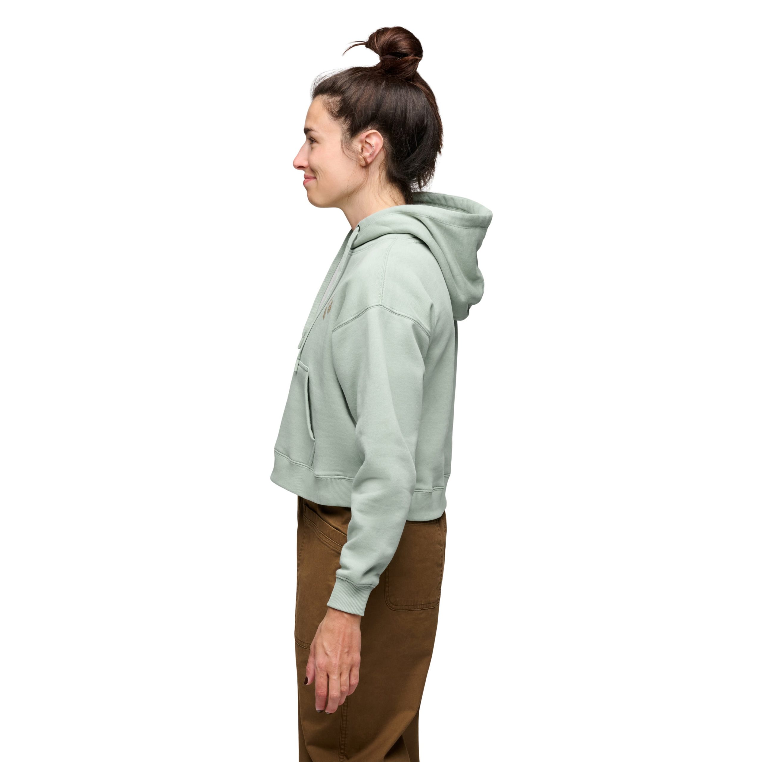 Women's Pine Diamond Pullover Cropped Hoody - Image 6