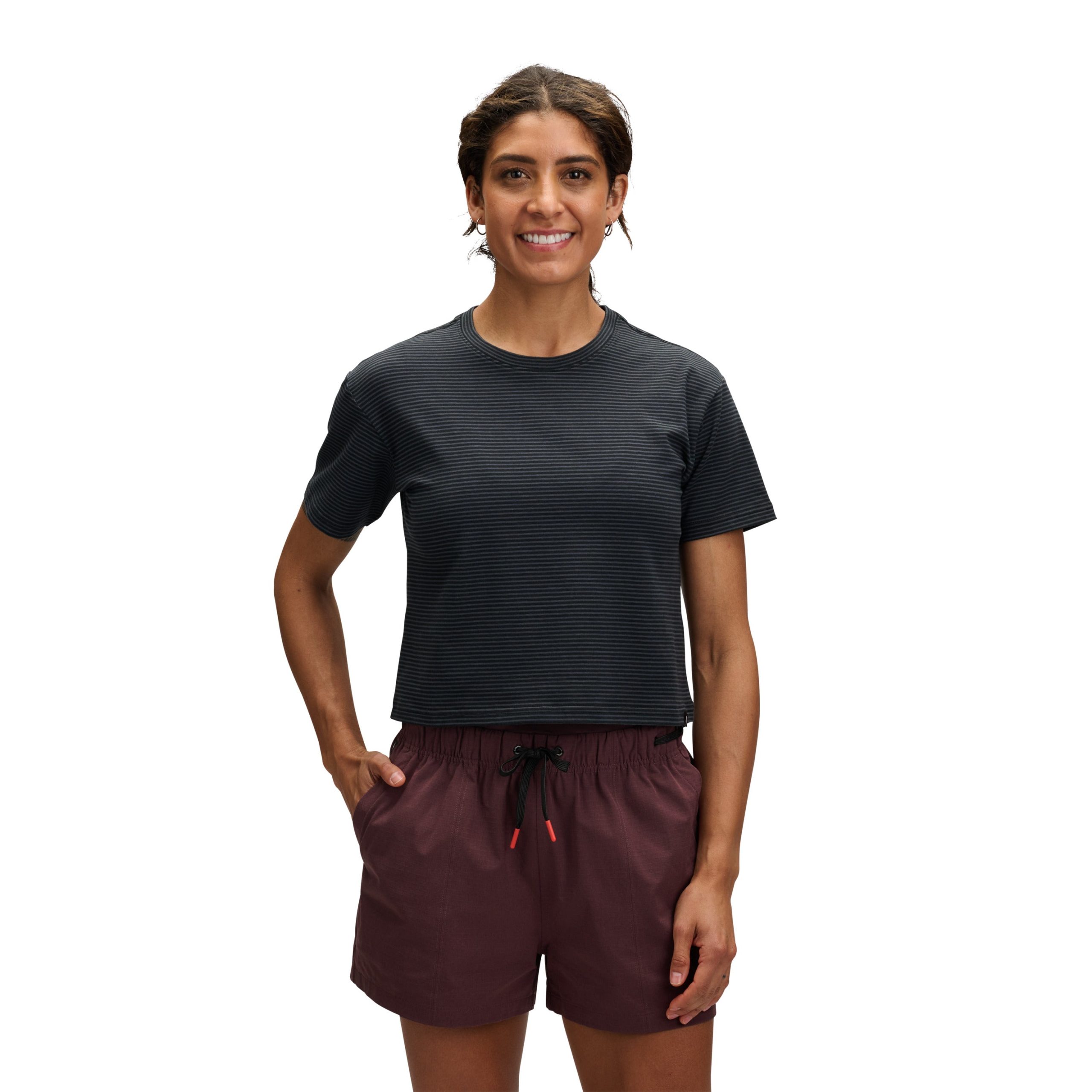 Women's BD Stripe Crop Short Sleeve Tee - Image 6