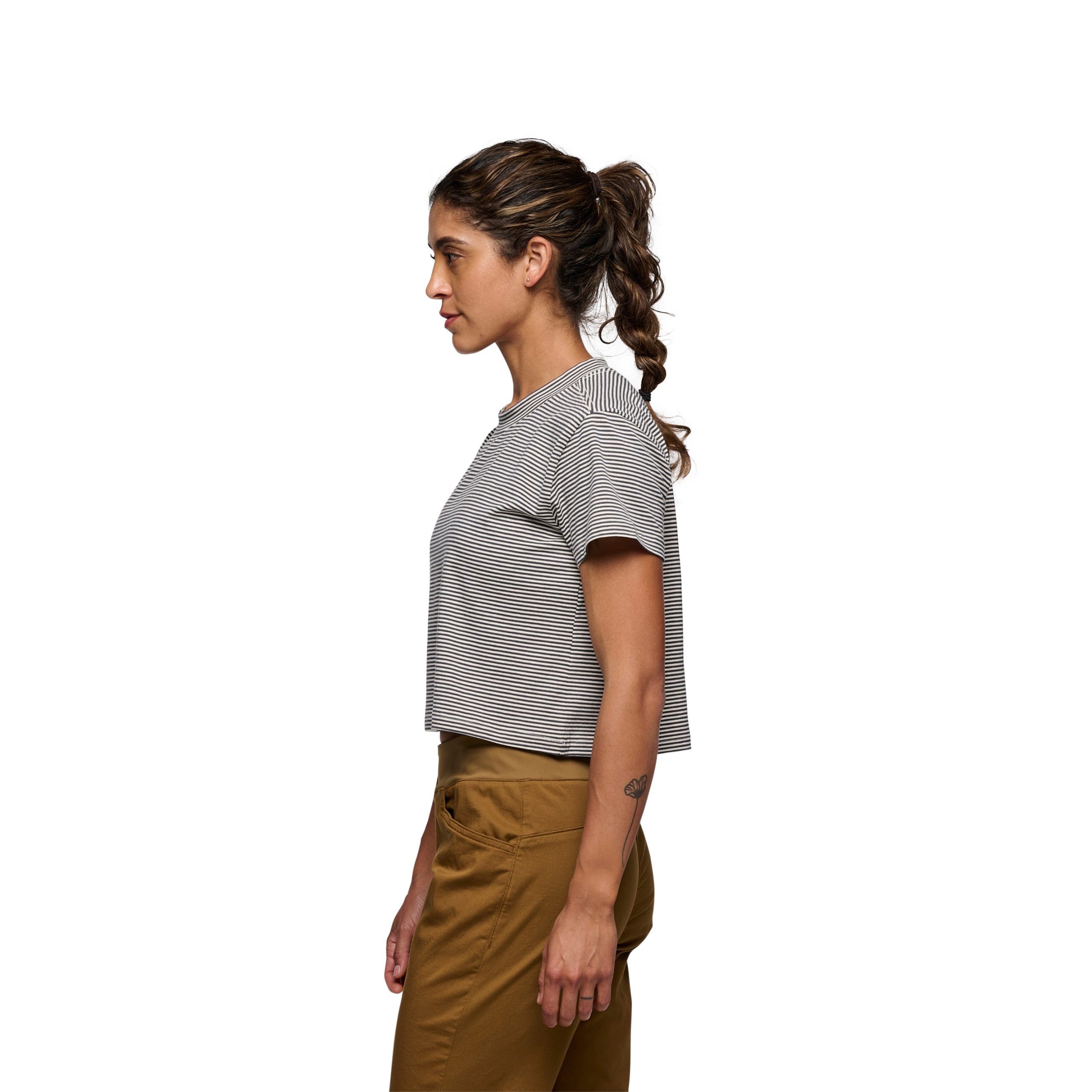 Women's BD Stripe Crop Short Sleeve Tee - Image 2