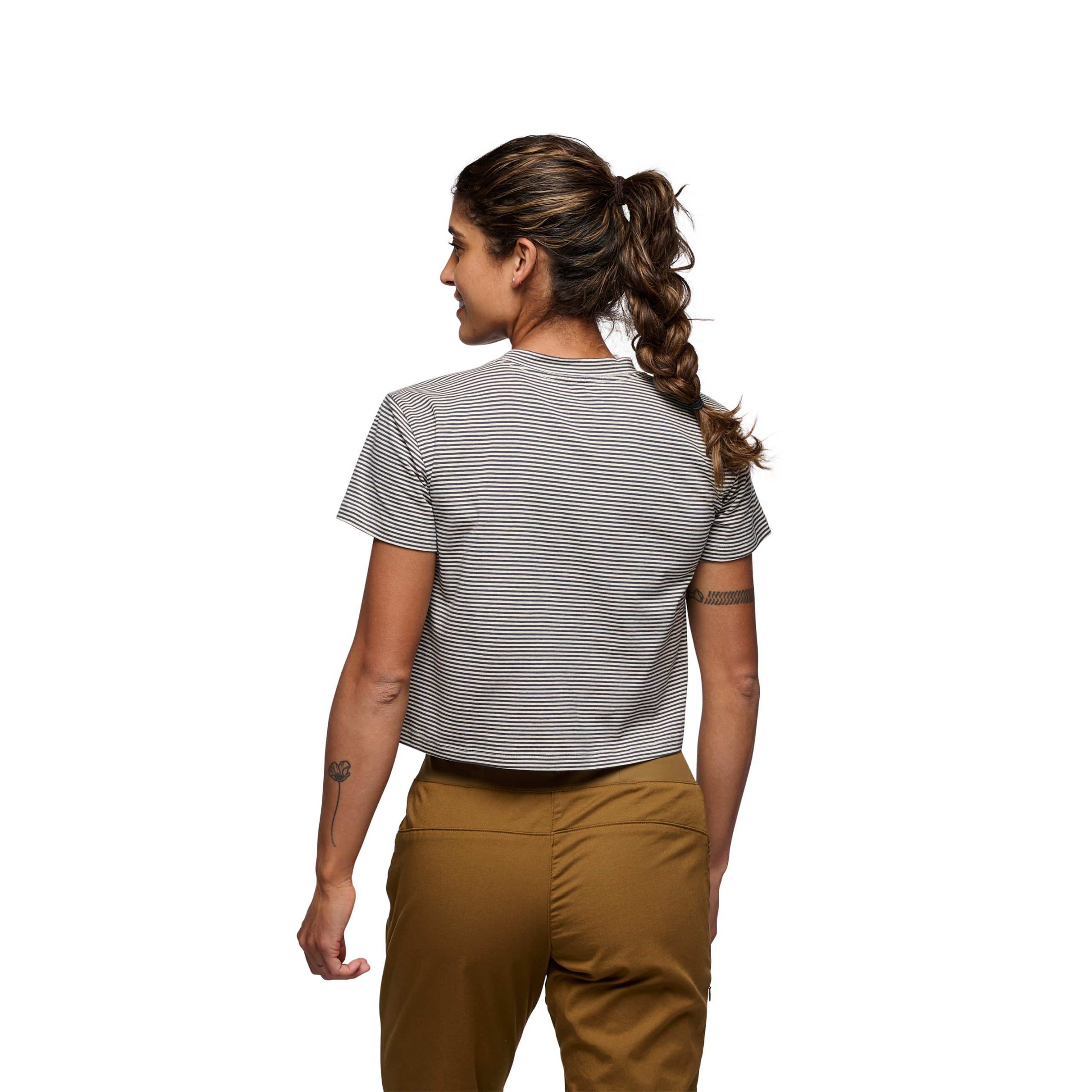 Women's BD Stripe Crop Short Sleeve Tee - Image 3
